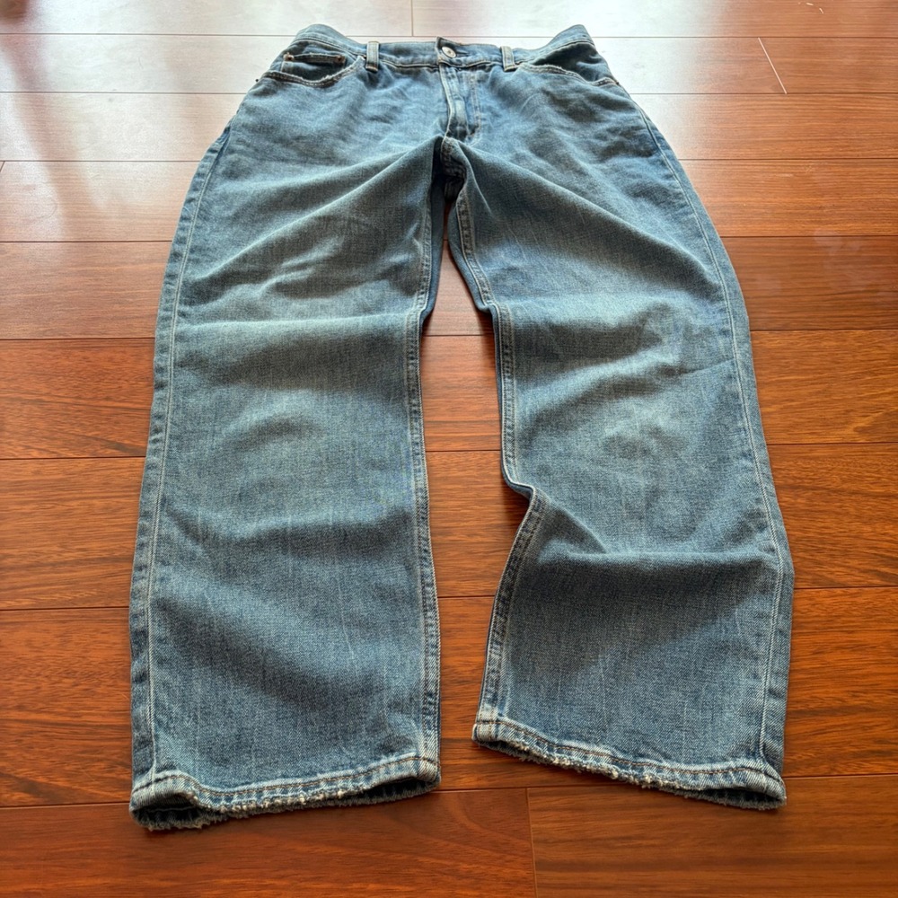 Y2K Abercrombie & Fitch Love Curve Ultra High Rise Straight Jeans Blue 26 2S